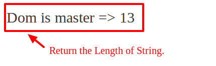 return the length of string