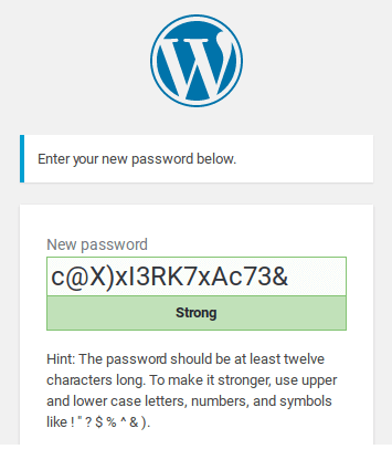 Use Strong Password