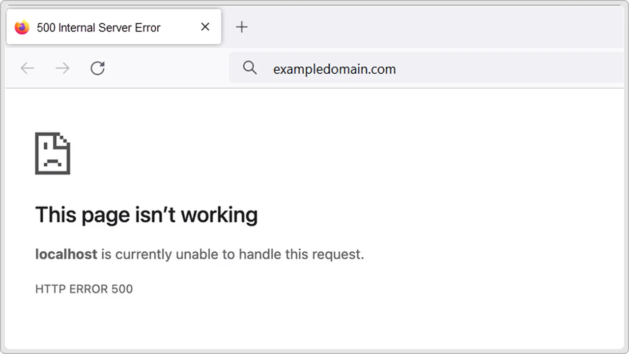 500 Internal Server Error