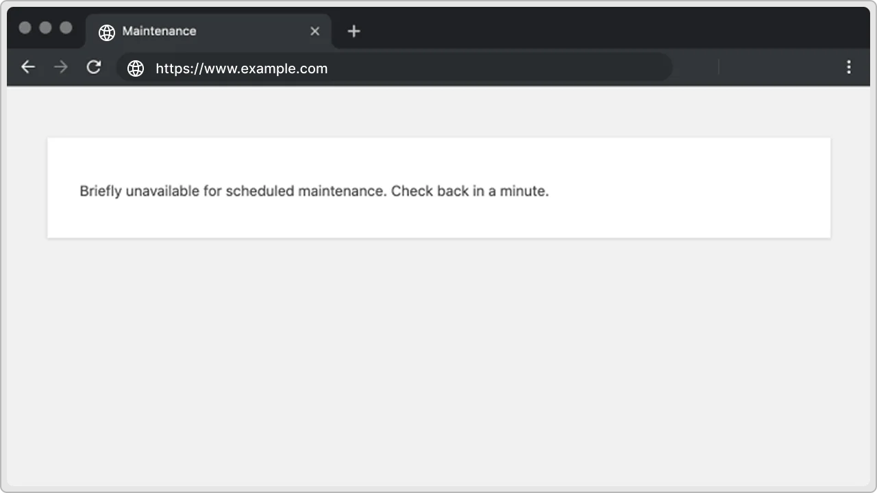 Stuck in Maintenance Mode