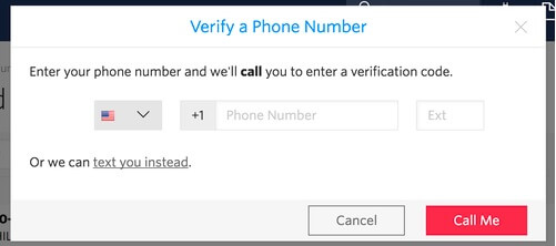 Add new number you want to add into Twilio account to send messages