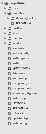 drupal 8 site structure