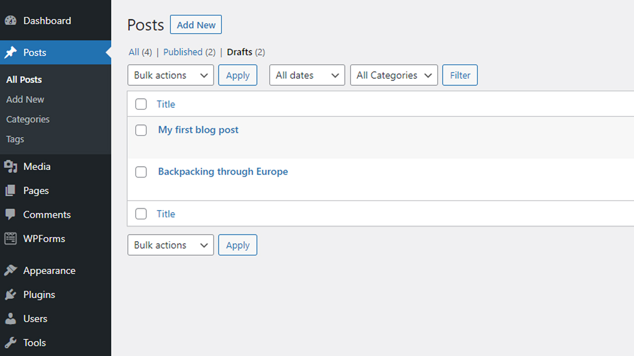 Create a blog post