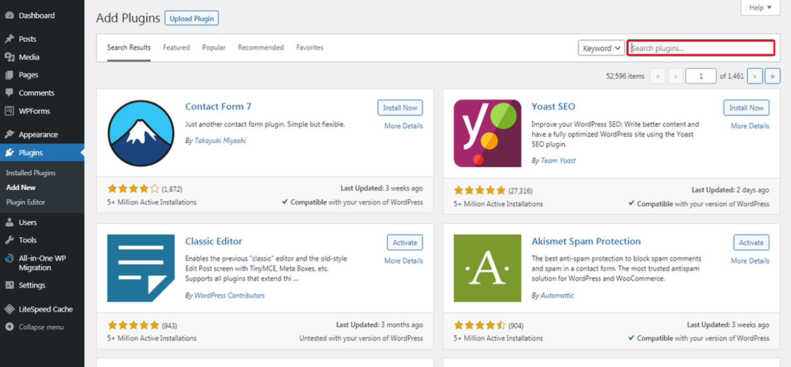 Search plugin